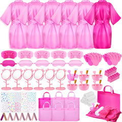 Guifizeiom spa party robe set shown for stylish kids sleepovers