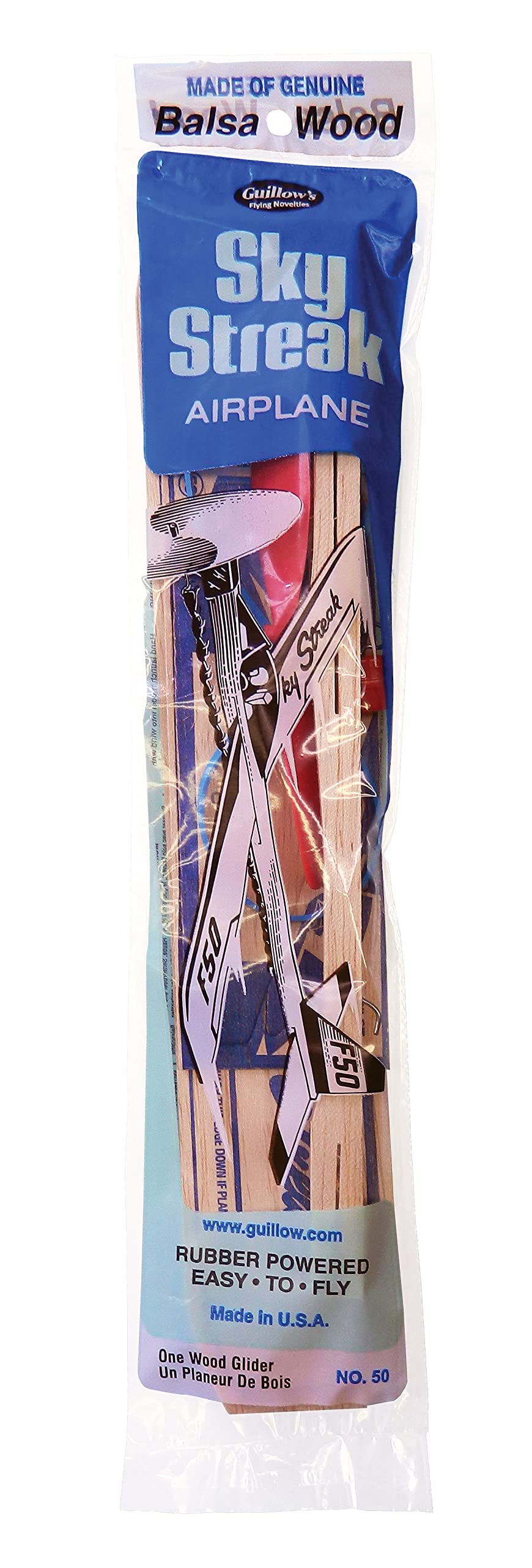 Guillow's Sky Streak gliders soar up to 50 feet for exciting races.