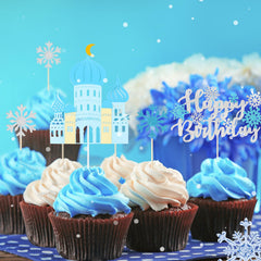 Guiqulai snowflake topper enhances frosting with a shimmering, elegant touch