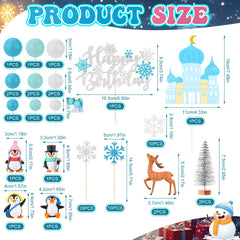 Guiqulai snowman topper creates whimsical scenes on cupcakes and cakes