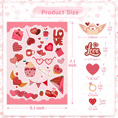 GULWAT Valentines stickers applied to a water bottle for durable decor