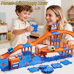 Guminnara parent-child play time with easy to assemble tracks