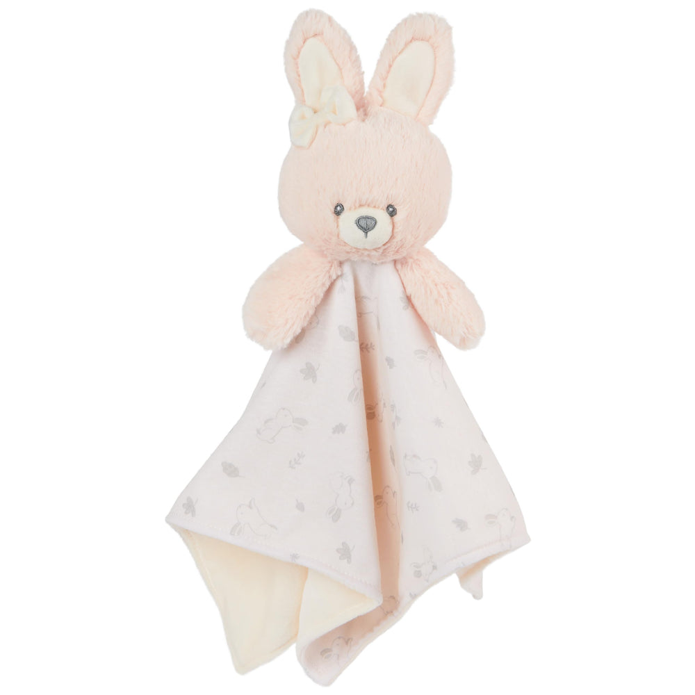 GUND Bunny Lovey pink plush with soft blanket for nap time and comfort