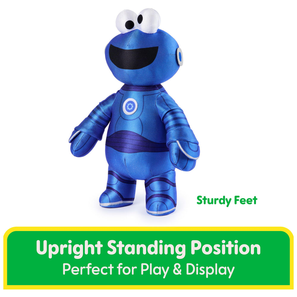 GUND Cookie Monster Mecha blue armor texture feels smooth and shiny