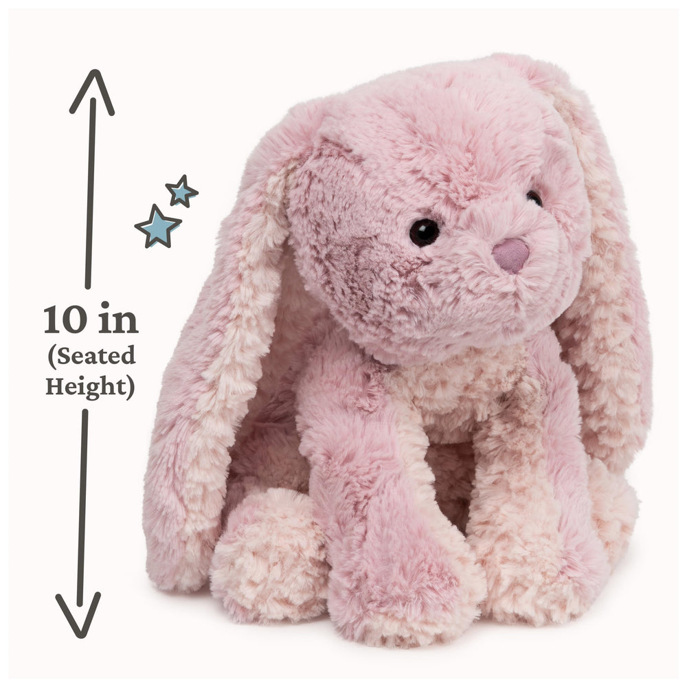 GUND Cozys Bunny ears closeup highlighting long ears for secrets.
