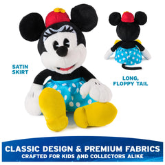 GUND Minnie Mouse shows yellow velvet heels for a bright, collectible look