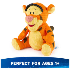 GUND Disney Tigger knit plush close-up shows orange stripes for character detail.