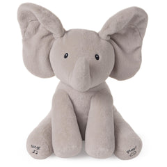 GUND Flappy the Elephant 12-inch plush gray for baby cuddles.