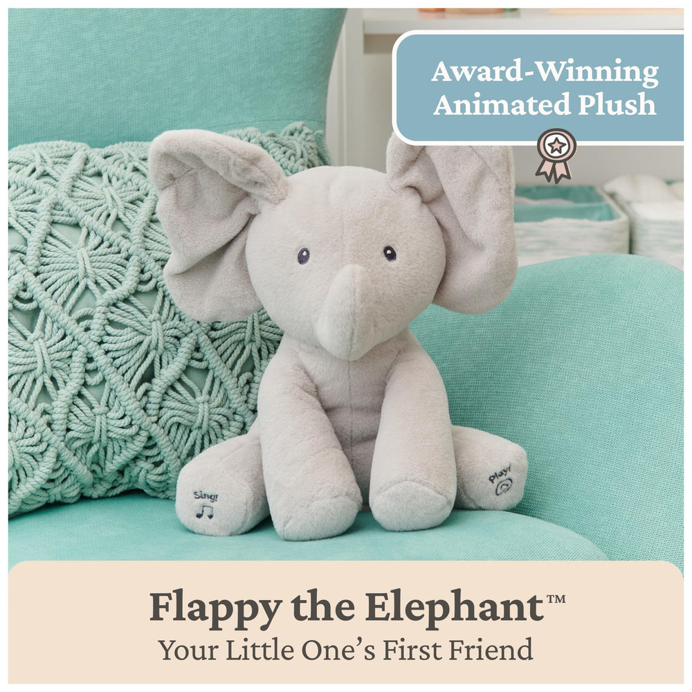 GUND Flappy surface washable fabric makes cleaning easy.