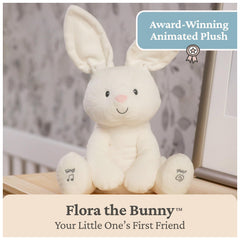 GUND Flora the Bunny 12-inch cream plush ideal for cuddles