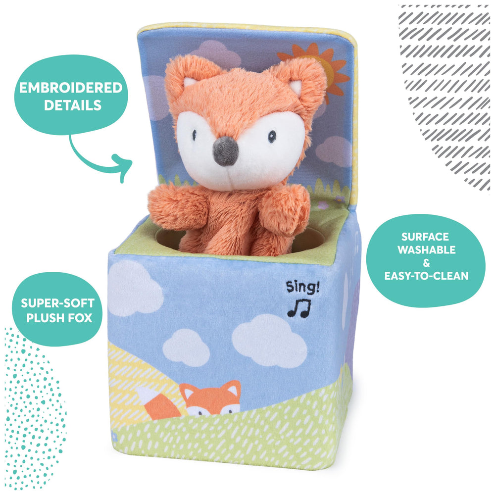 GUND Fox in a Box award-winning design sparks curiosity.