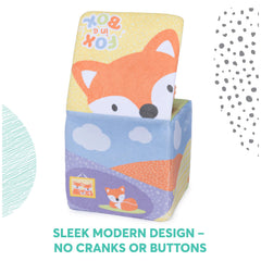 GUND Fox in a Box nursery display that doubles as a toy.