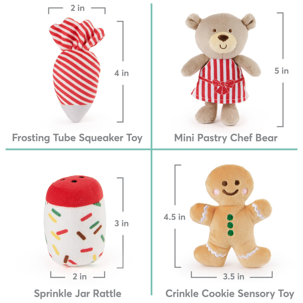 GUND gingerbread cookie crinkle toy for hands-on sensory exploration.