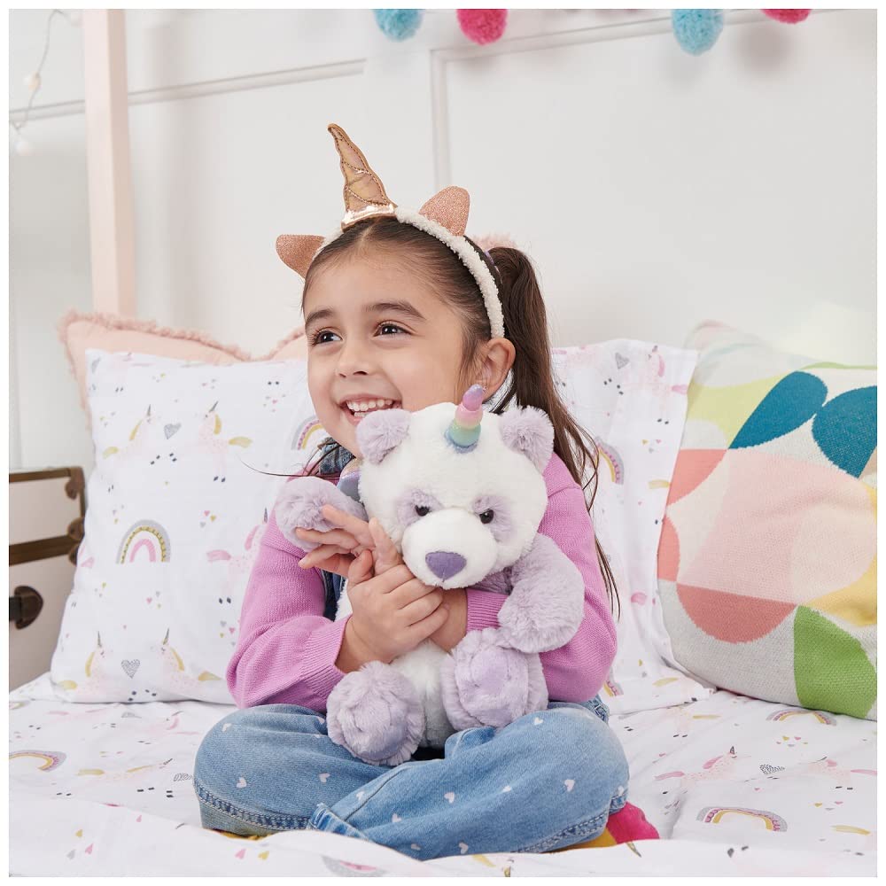 GUND Glitz Pandacorn plush on nursery shelf creates cute decor.