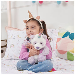 GUND Glitz Pandacorn plush on nursery shelf creates cute decor.