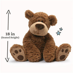 GUND Grahm Teddy Bear side-smile inviting gentle hugs and bedtime routines.