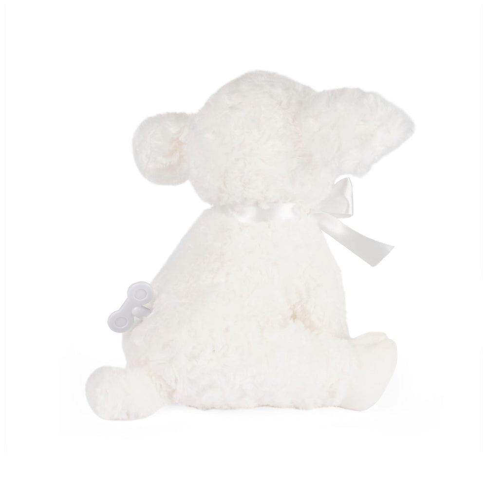 GUND Lena Lamb swaying motion while lullaby plays.