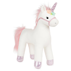 GUND Lily Rose standing unicorn plush, a charming cuddle buddy and display piece.