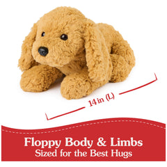 Muttsy's faux suede paw pads add tactile detail during playtime.