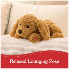 Muttsy plush features long floppy ears for easy hugs.
