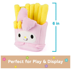 GUND My Melody French Fries Plush fries detail, bright yellow embroidery.