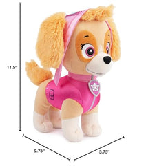Packaging uses protective poly bag for clean delivery of Skye plush.