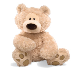 GUND Philbin 18-inch beige teddy bear front view for cozy hugs