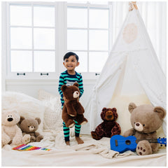 GUND Philbin with child showing age-appropriate soft toy for ages 1 and up.