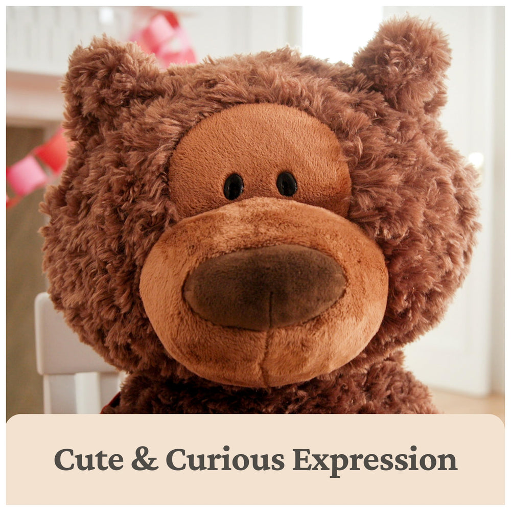 GUND Philbin jumbo bear showcases oversized paws for cuddly play.