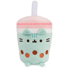 GUND Pusheen Boba Tea Cup plush straw detail—a cute gift for collectors