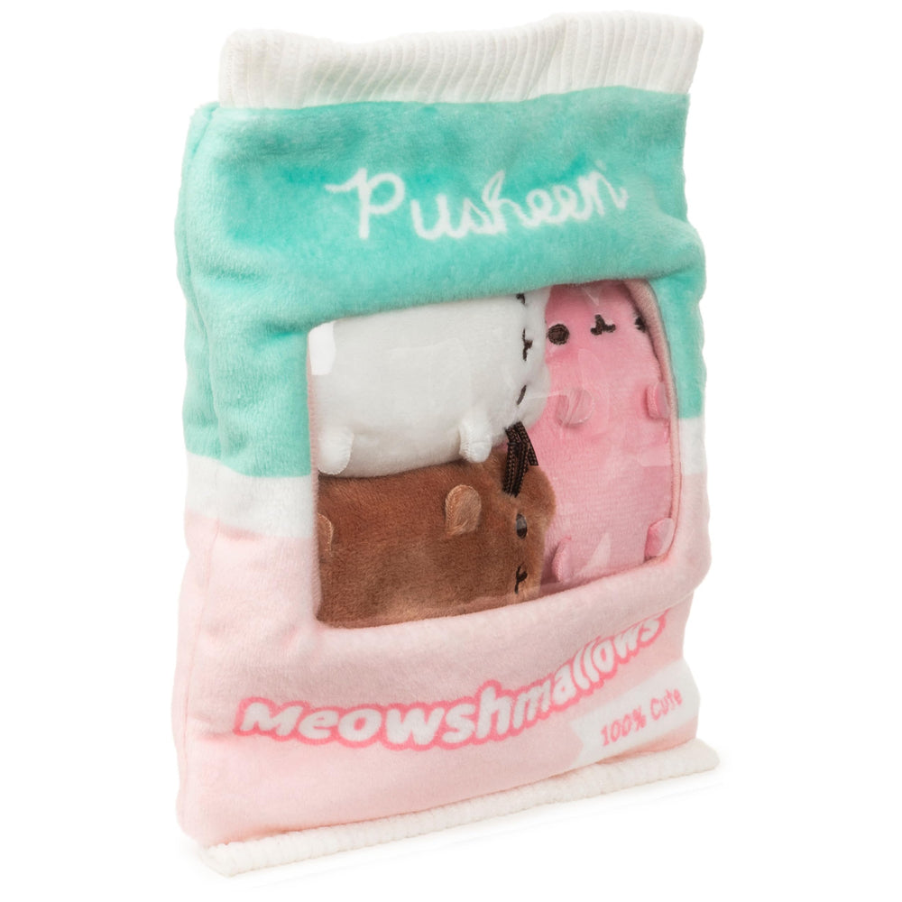 GUND Pusheen Meowshmallows resealable top keeps contents secure and tidy