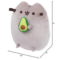 GUND Pusheen Snackable 9.5-inch plush, iconic chubby cat in a snack moment.