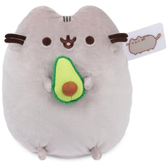 GUND Pusheen Snackable avocado plush 9.5-inch, ultra-soft and easy to clean for cuddles.