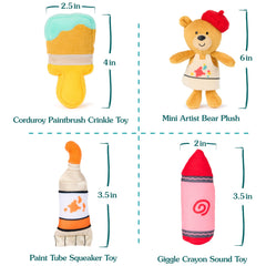 GUND red crayon squeaker adds cheerful noises during play