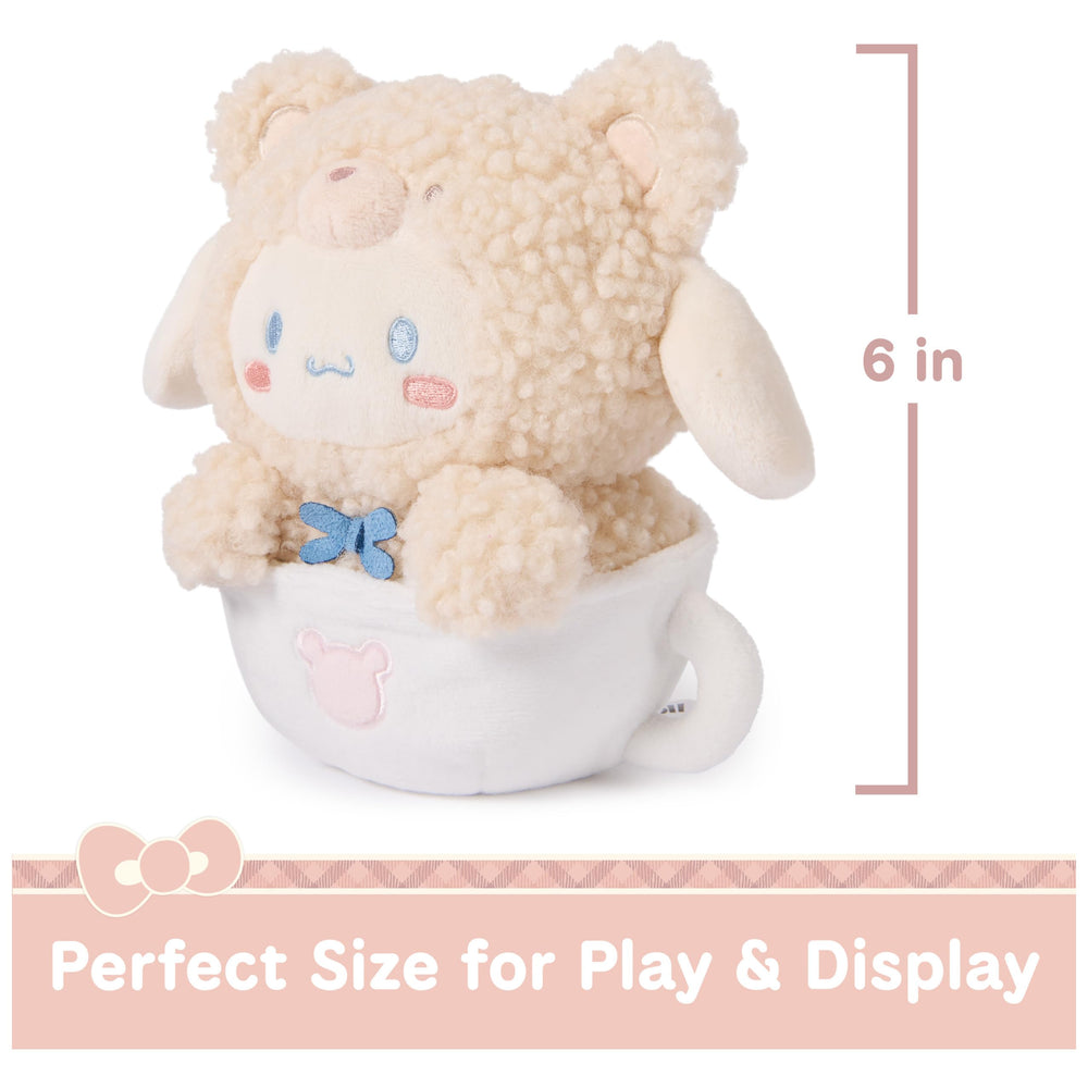GUND Cinnamoroll blue bowtie plush adding cafe charm