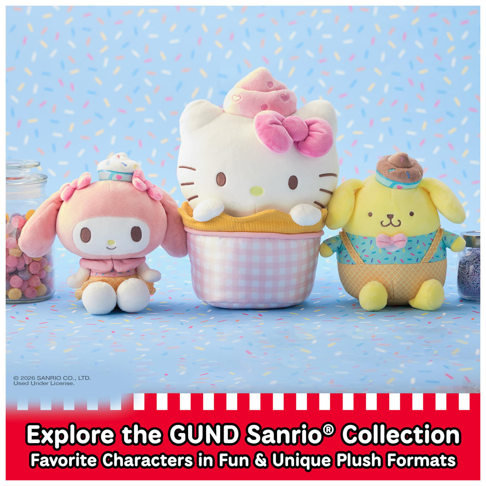 GUND My Melody surface-washable plush for easy cleaning