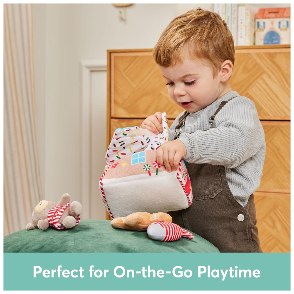 GUND sprinkle jar rattle adds soft jingles for gentle discovery.