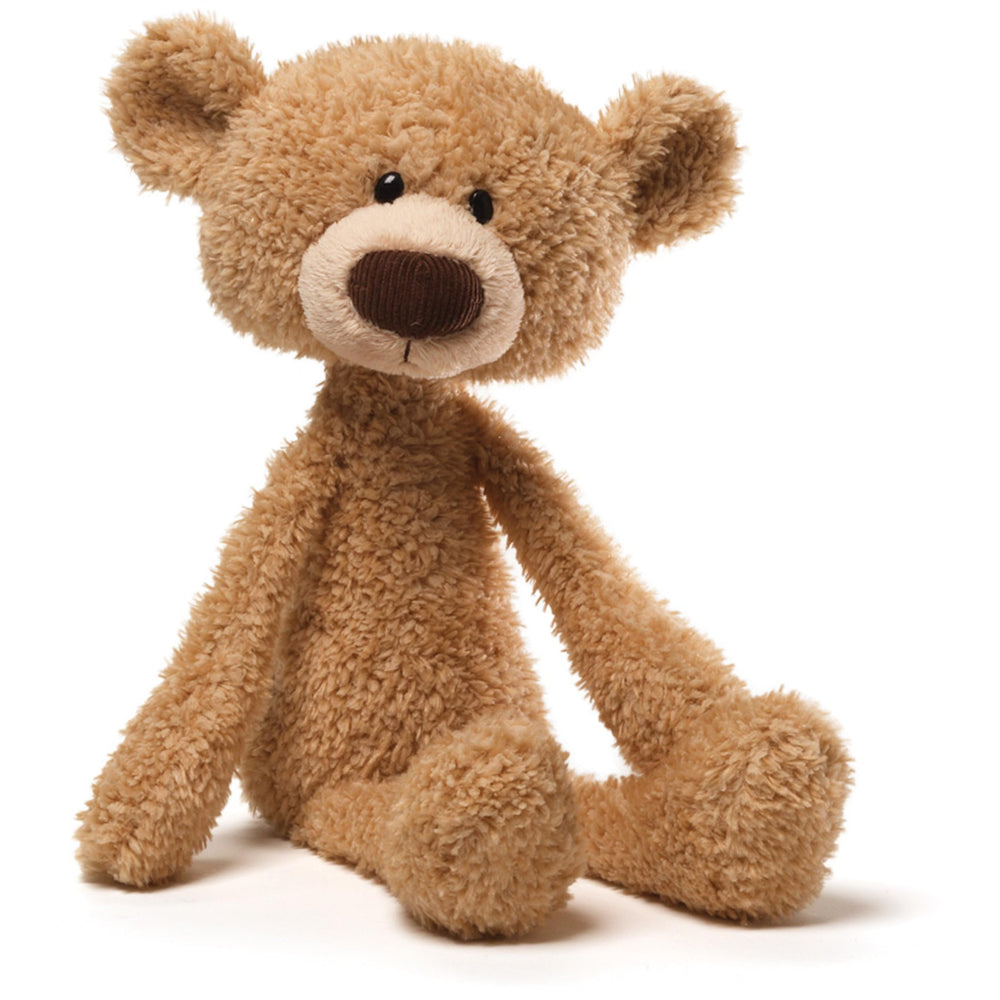 GUND Toothpick 15-inch teddy bear plush with a slender silhouette for easy on-the-go cuddles.