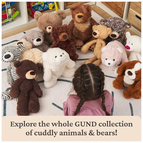 GUND Toothpick beige teddy offers a warm, comforting presence at bedtime.