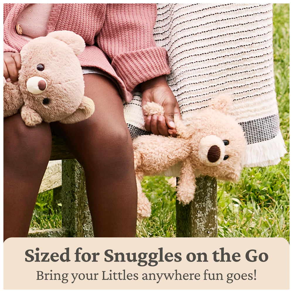 GUND Toothpick Teddy Bear travel snuggle in small bag perfect for on the go.