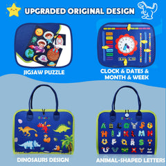 Guolely Busy Board buttons activity fosters finger dexterity for dressing skills.