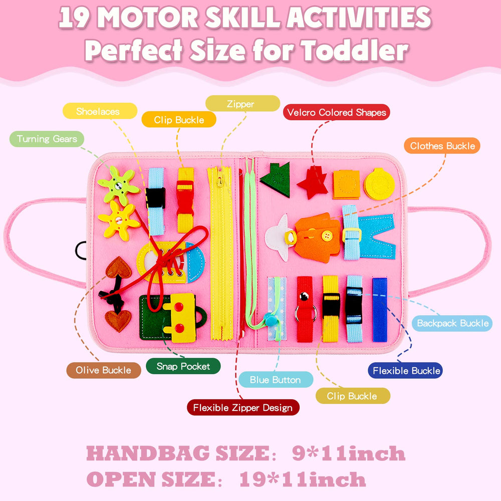 Guolely Busy Board shoelace tying promotes dressing skills for toddlers
