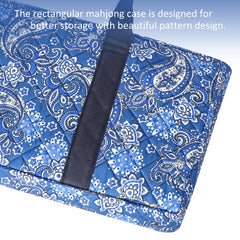 GUSTARIA blue-printed carrying case for portable game night.