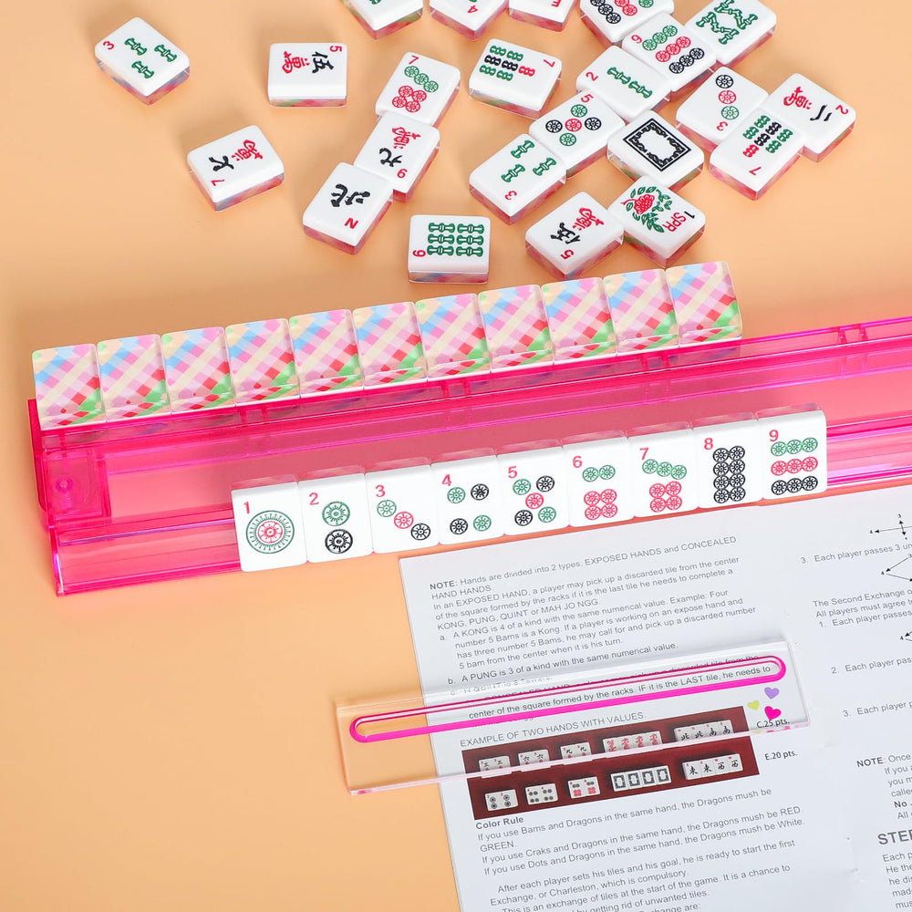 GUSTARIA pink card reader adds color and practicality to home mahjong.