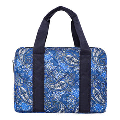 GUSTARIA empty mahjong bag with blue print for tidy storage