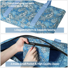 GUSTARIA interior padding adds protection for tiles during travel.
