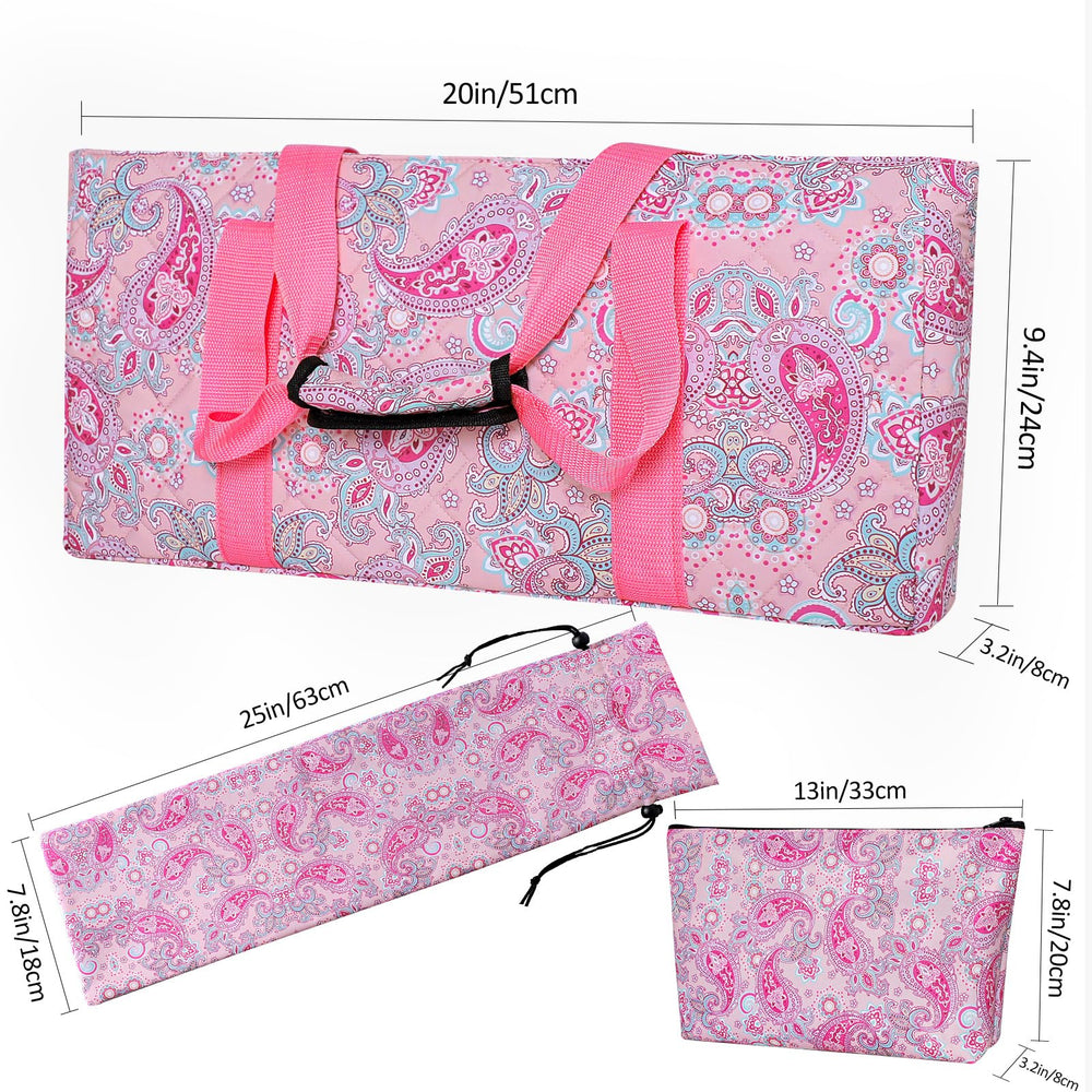 GUSTARIA padded interior protects racks and pushers during travel.