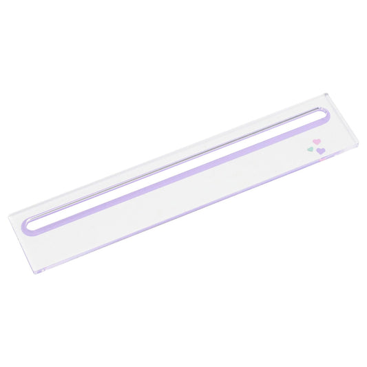 GUSTARIA Mahjong card reader in purple, front view with acrylic design for easy reading.