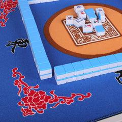GUSTARIA 31.5-inch square mat supports tile and card games.