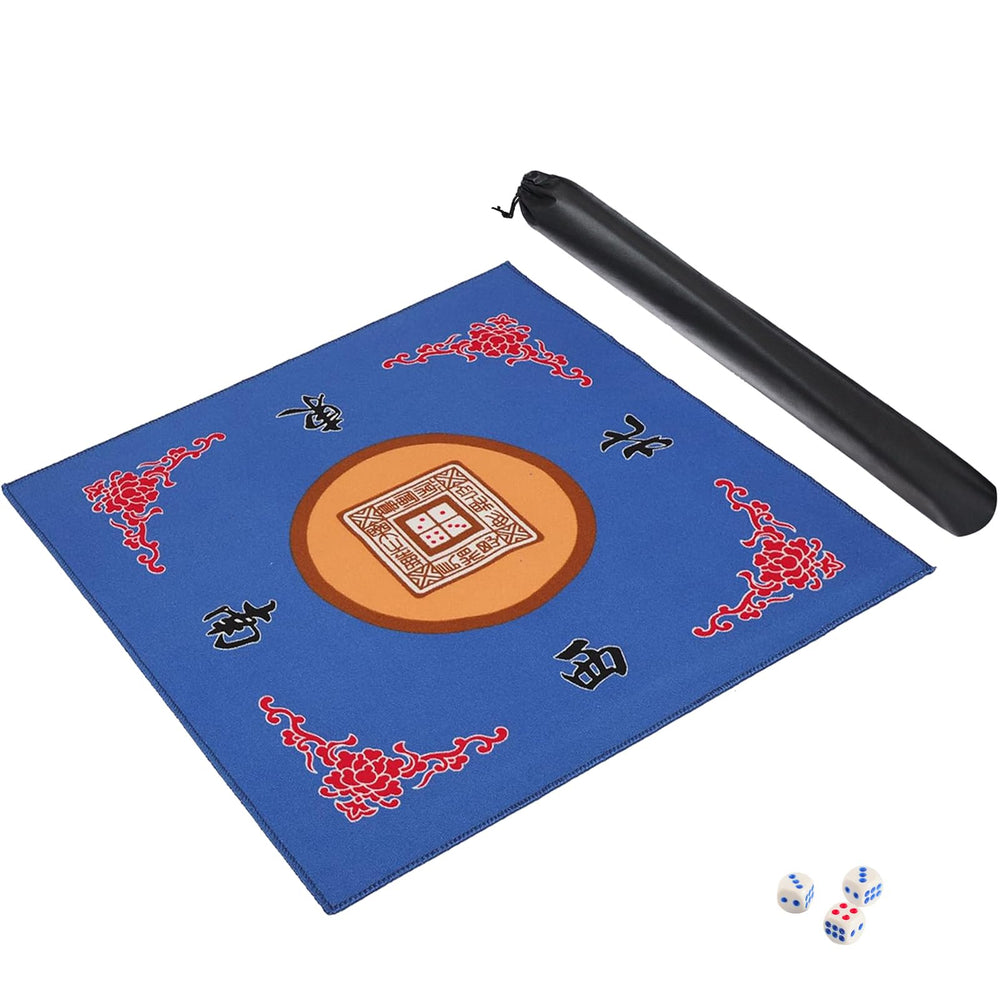 GUSTARIA Mahjong mat with anti-slip back for stable play on any table.